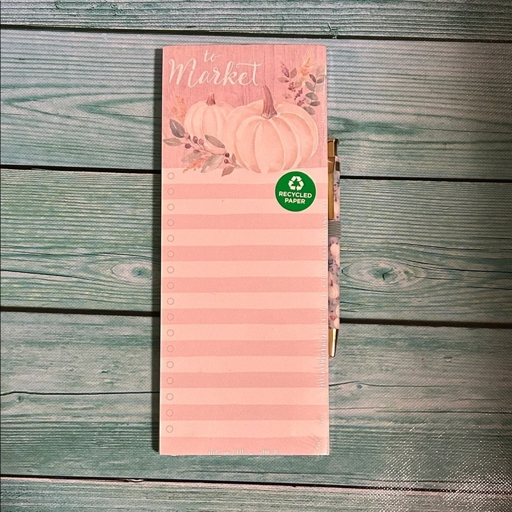 Floral and Pumpkin Notepad Set